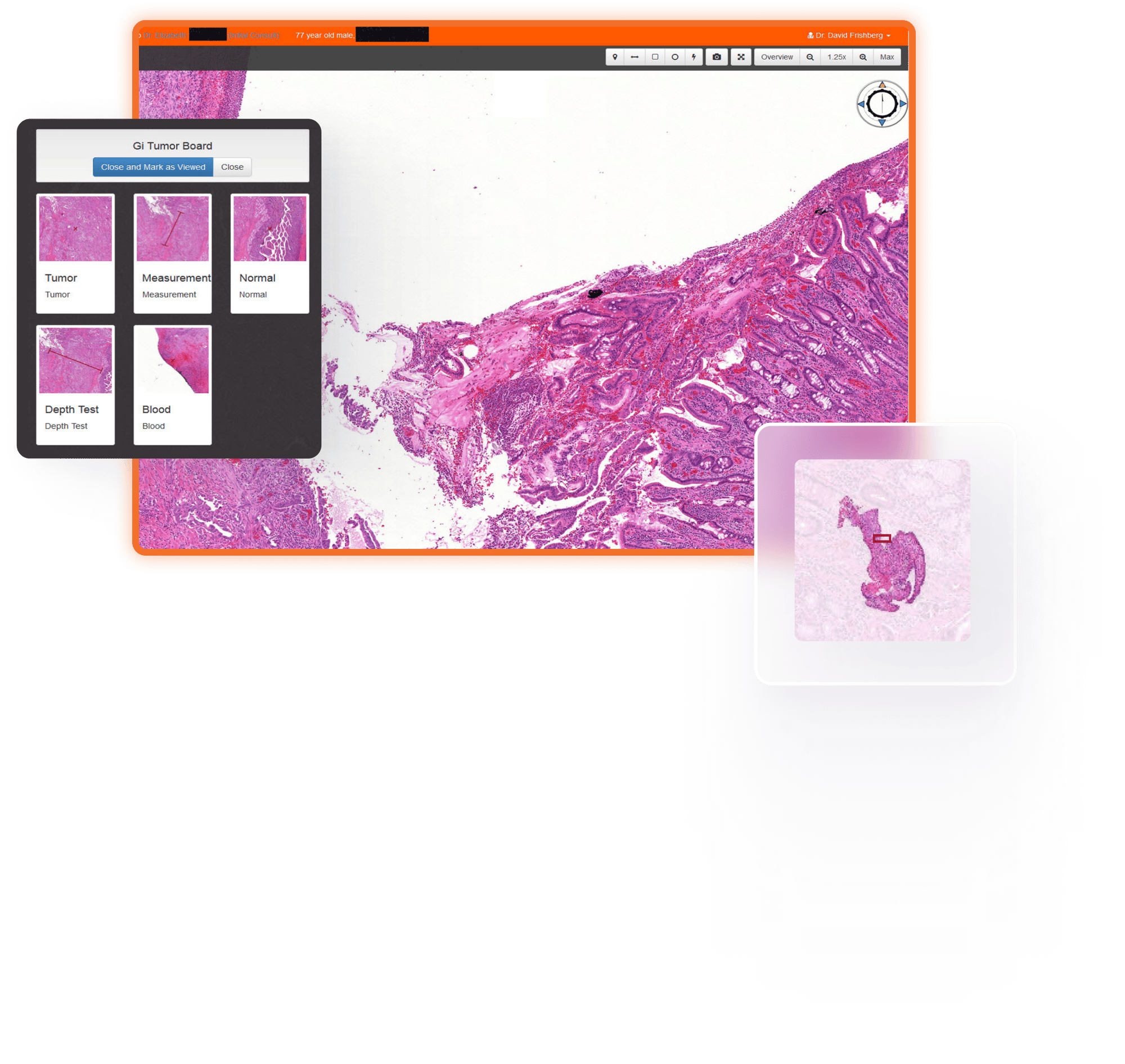 UI Graphic Corista DP3 Imagement Management Interface 